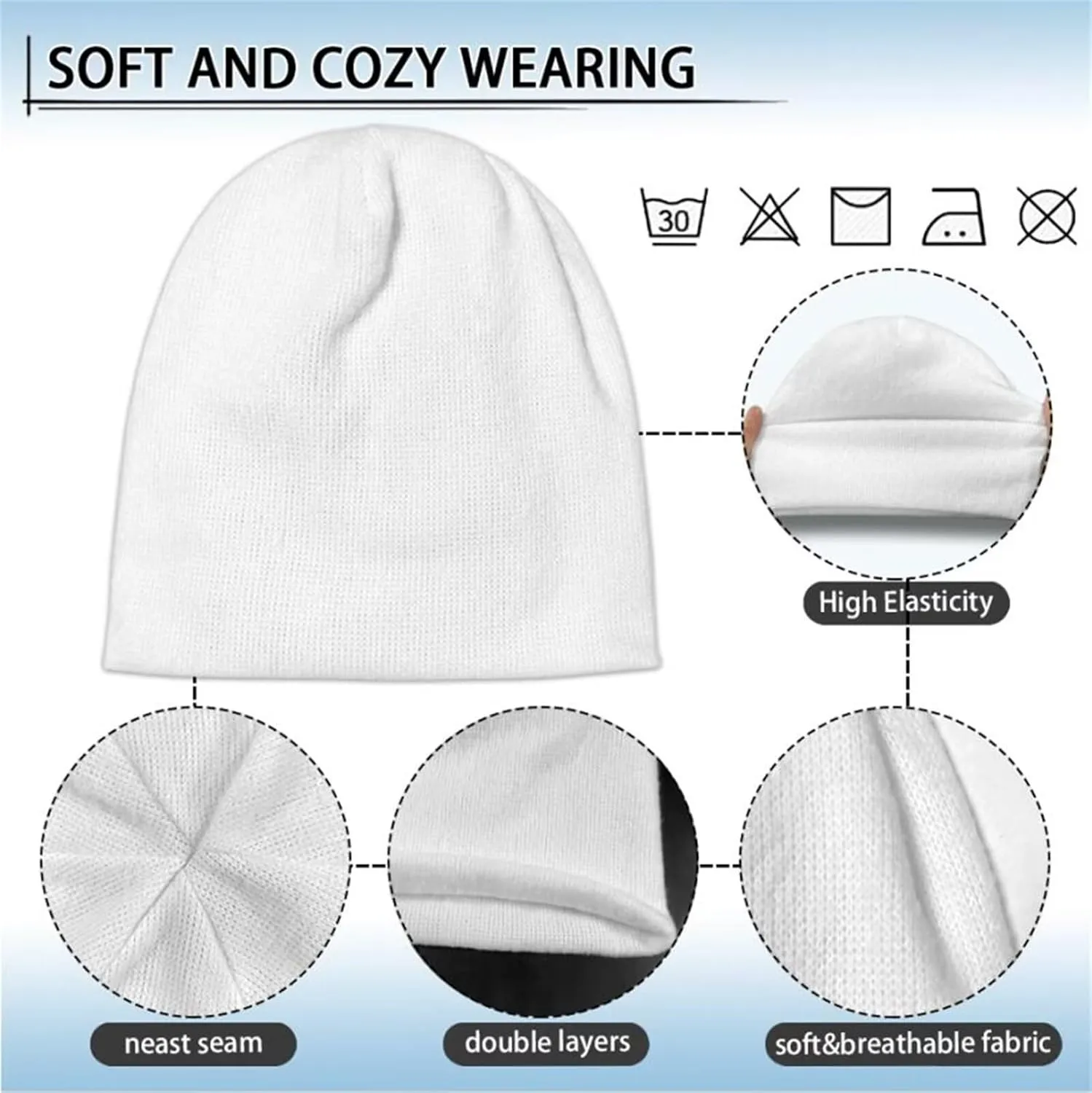 Kids Baby Toddler Thick Knit Childrens Double Layer Winter Hat Running Beanies Skull Cap