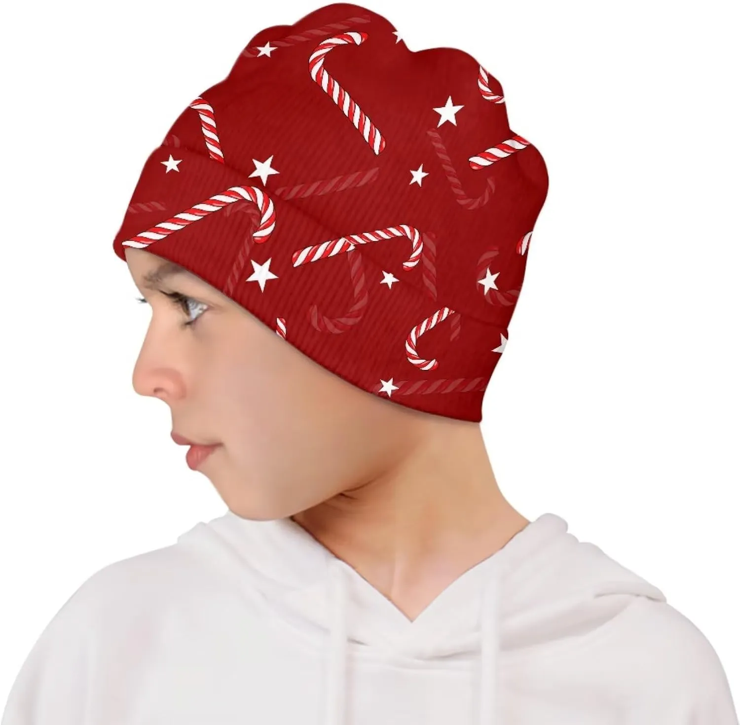 Kids Baby Toddler Thick Knit Childrens Double Layer Winter Hat Running Beanies Skull Cap