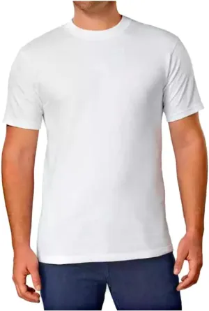 Kirkland Signature Kirkland Men's Crew Neck White T-Shirts Pack of 6, White, Large