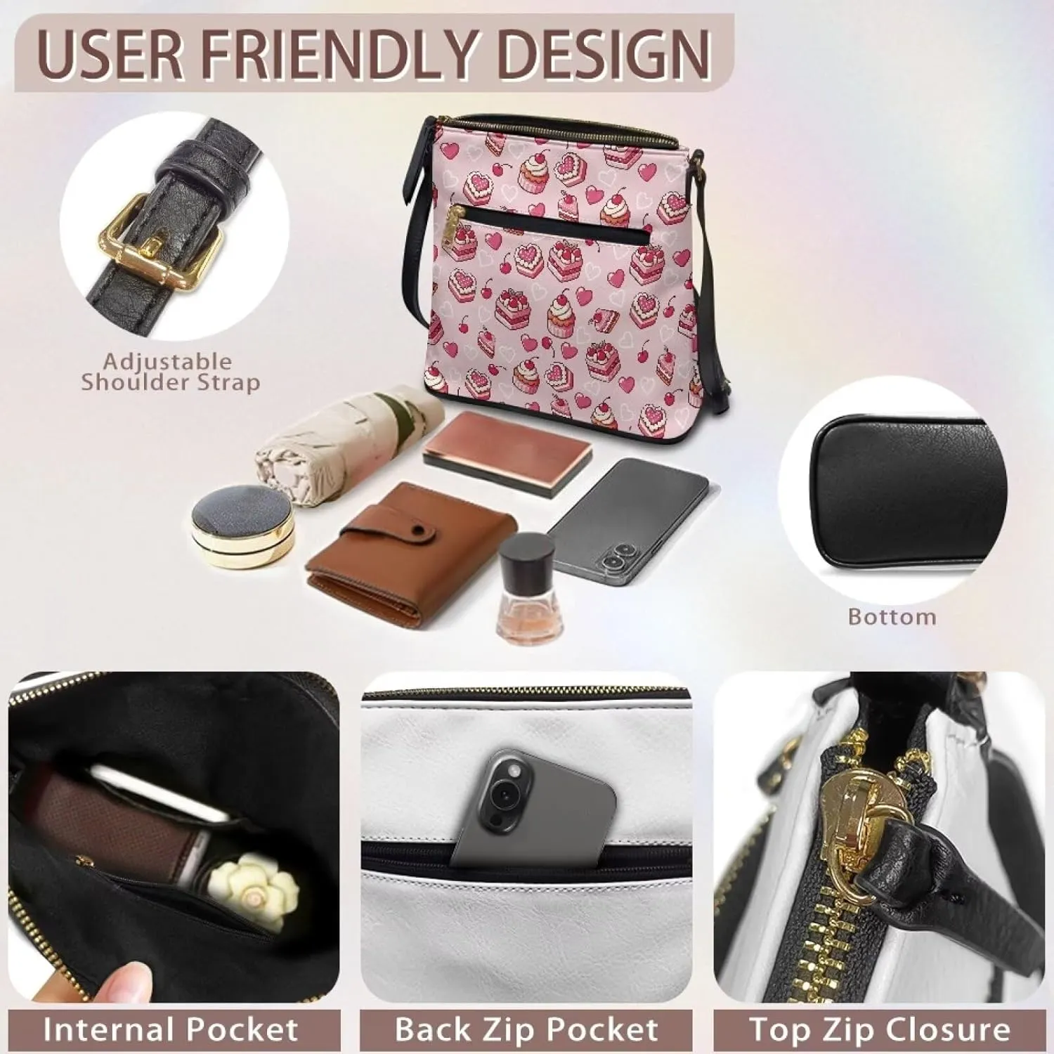 Leather Satchel Bags for Women Crossbody Womens Large Crossbody Bags Ladies Satchel Shoulder Handbags