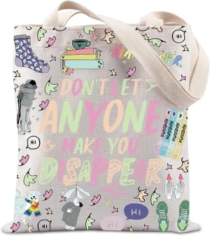 LGBTQ Gift Comics Lover Gift TV Serial Themed Charm Gift Hi Hi Leaves Tote Bag
