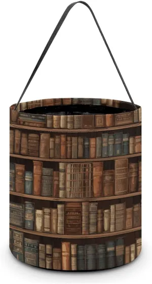 Library Bookshelf Book Halloween Tote Candy Bag Candy Basket Candy Bucket Gift Bag for Halloween Party