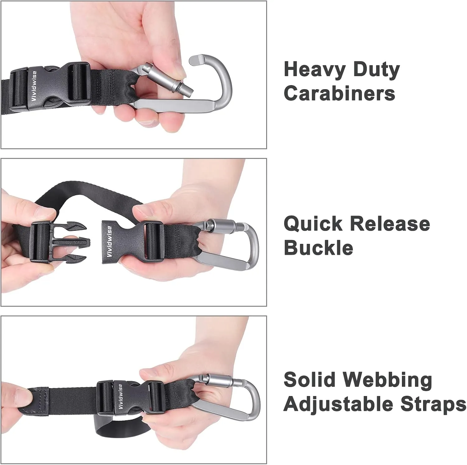 Luggage Straps, Add a Bag Luggage Strap Jacket Gripper, Luggage Straps Carry-on Baggage Suitcase Straps Belts Travel Accessories (Black, Hook x 1)