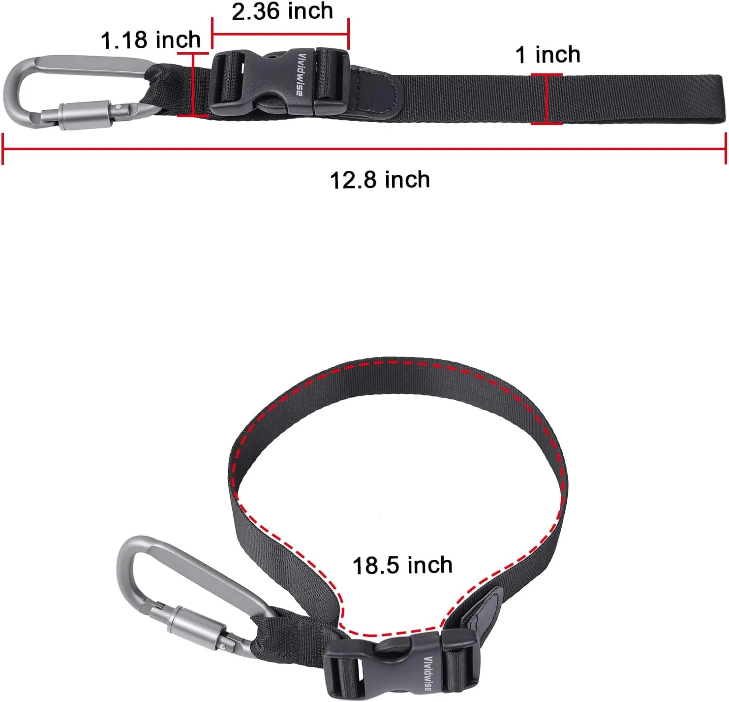 Luggage Straps, Add a Bag Luggage Strap Jacket Gripper, Luggage Straps Carry-on Baggage Suitcase Straps Belts Travel Accessories (Black, Hook x 1)