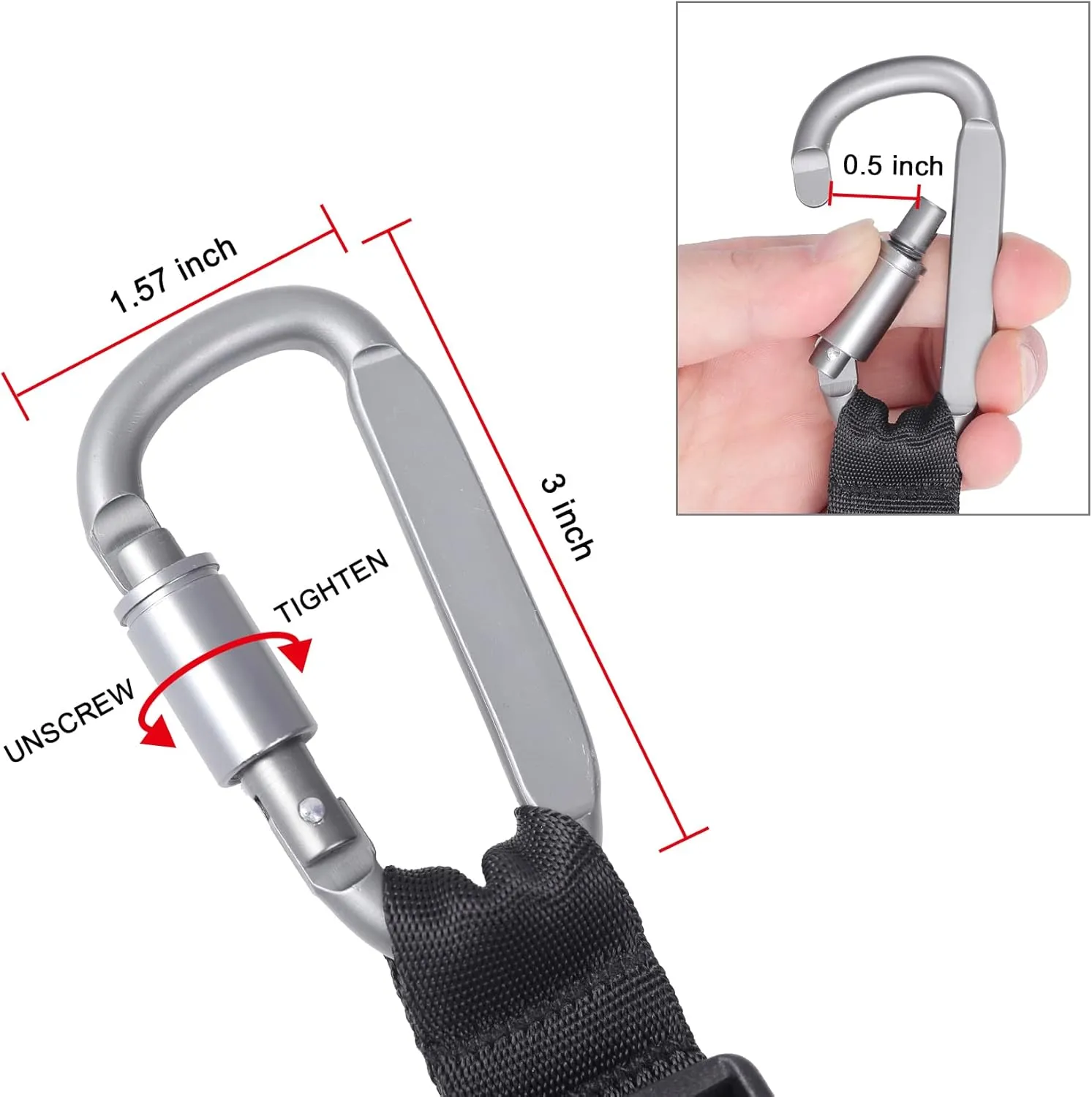 Luggage Straps, Add a Bag Luggage Strap Jacket Gripper, Luggage Straps Carry-on Baggage Suitcase Straps Belts Travel Accessories (Black, Hook x 1)