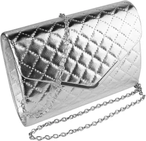 Maggie Women Suede Purse Outdoor Evening Bag Prom Night Clutches Bridal Wedding Purse with Chain Strap