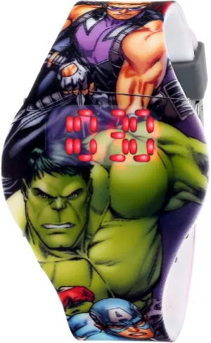 Marvel The Avengers Kids' AVG1518 Digital Display Analog Quartz Grey Watch