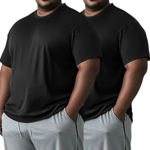 Mens Big and Tall Dri Fit Shirts Cooling Quick Dry Lightweight Short Sleeve Moisture Wicking Running Athletic T-Shirt