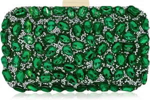 Milisente Clutch Purses For Women Crystal Clutches Evening Bags Gemstone Clutch Purse For Wedding Formal