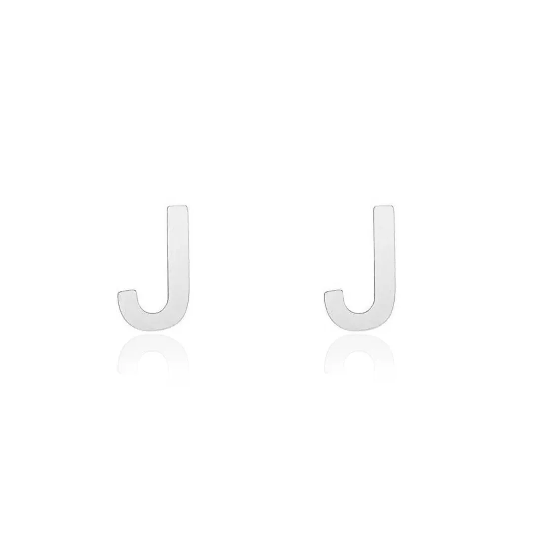 Mini Gold Initial Stud Earrings