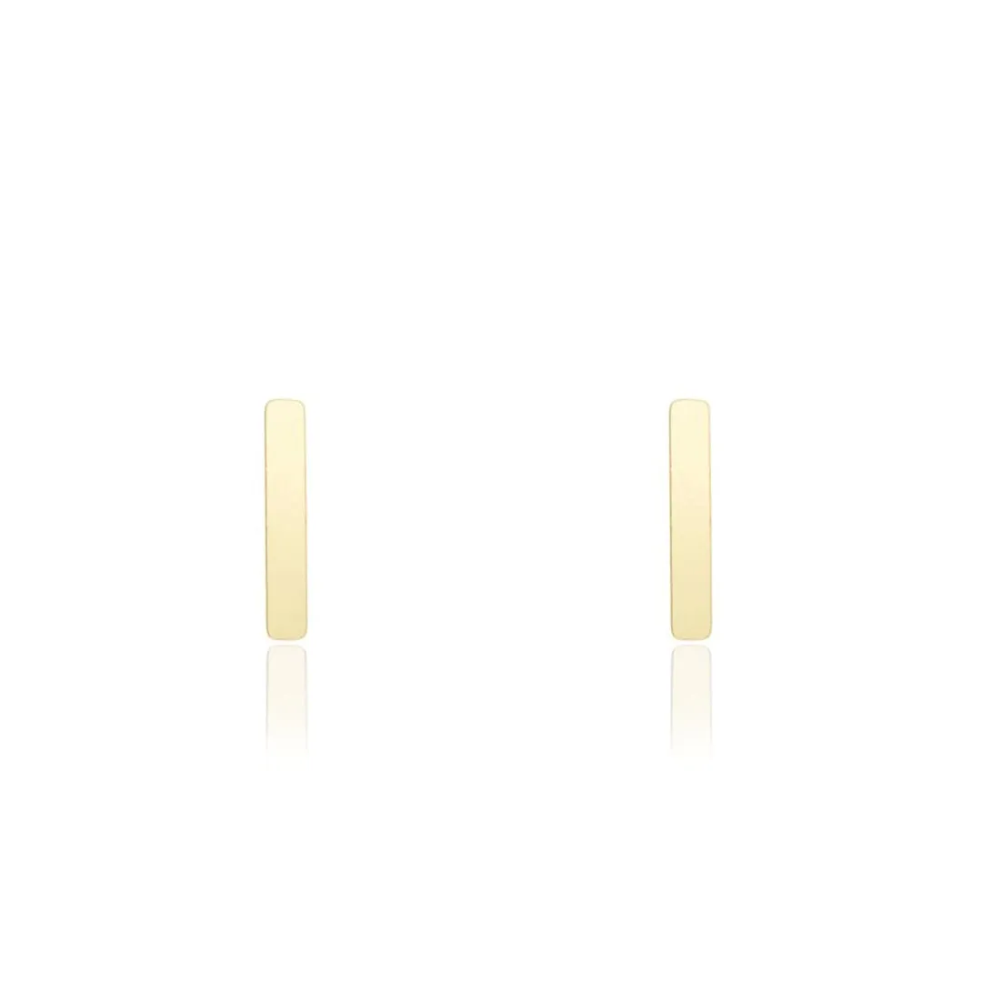 Mini Gold Initial Stud Earrings