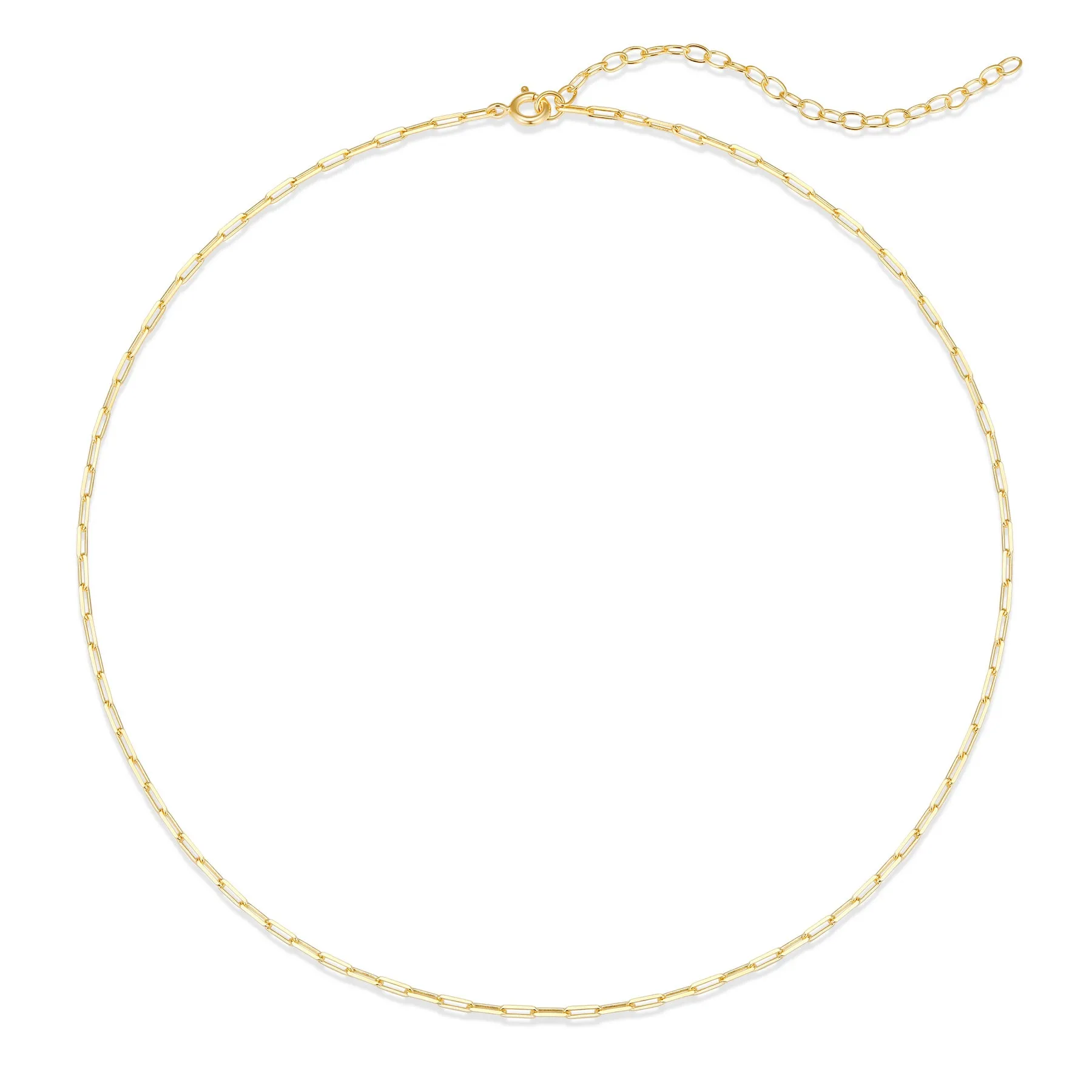 Mini Paperclip Chain Necklace