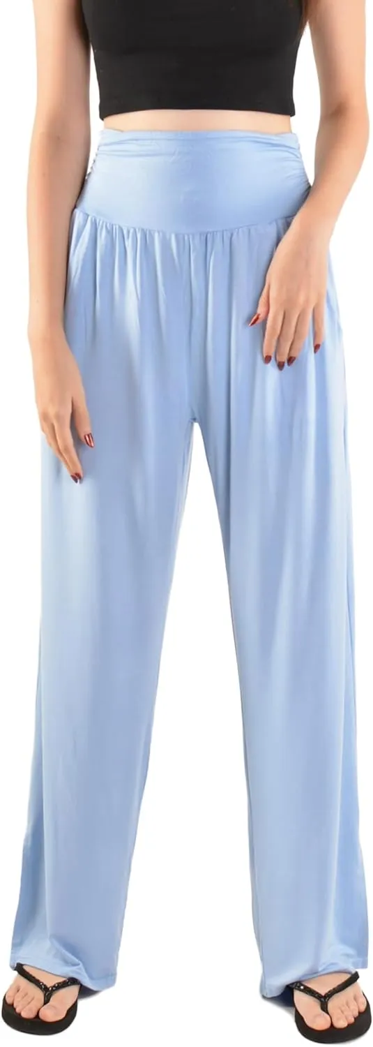 Orient Trail Women's Wide Leg Yoga Pants High Waist Casual Slit Leg Lounge Sweatpants with Pockets Oversized Plus Sizes