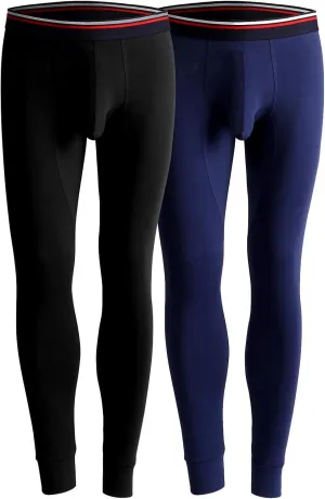 Ouruikia Men's Thermal Underwear Pants Thermal Bottoms Long Johns Bottoms with Separate Pouch