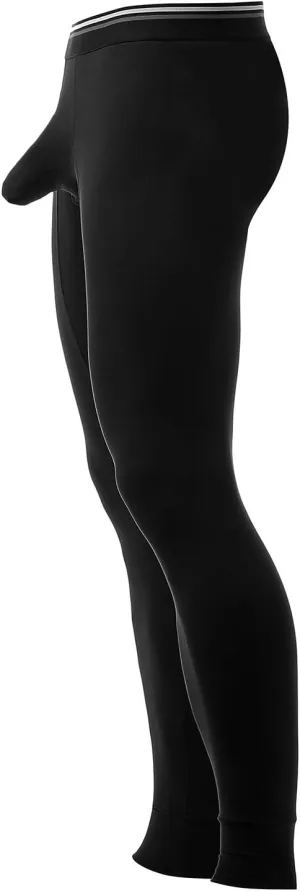 Ouruikia Men's Thermal Underwear Pants Thermal Bottoms Long Johns Bottoms with Separate Pouch