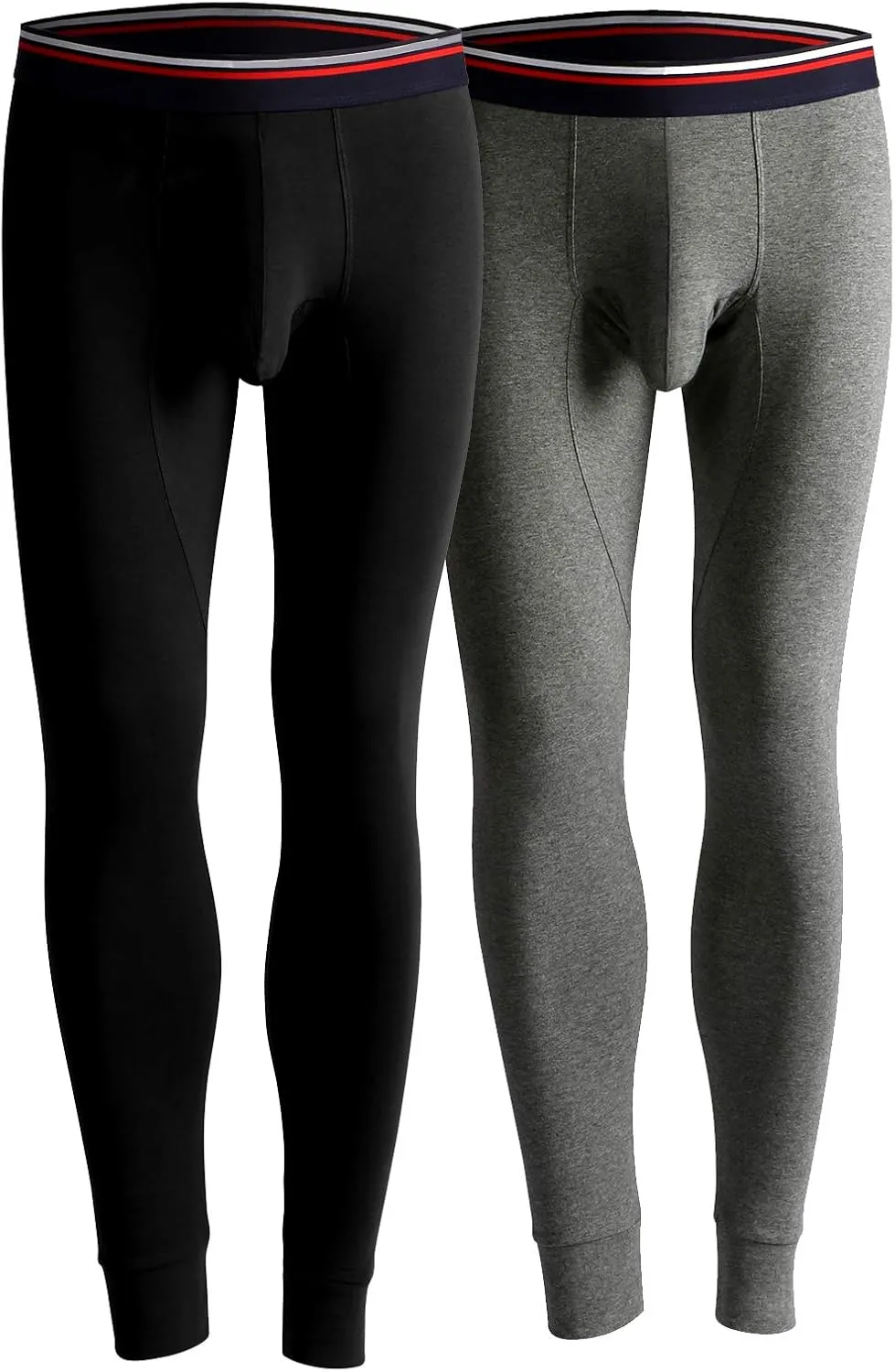 Ouruikia Men's Thermal Underwear Pants Thermal Bottoms Long Johns Bottoms with Separate Pouch