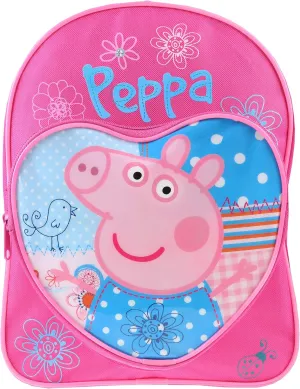 Peppa Pig Backpack | Girls Backpacks for School | Cute Bookbag for Kids | Pink