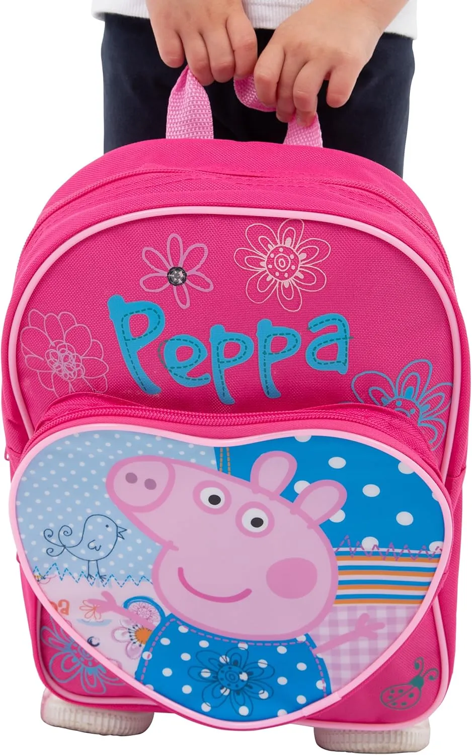 Peppa Pig Backpack | Girls Backpacks for School | Cute Bookbag for Kids | Pink