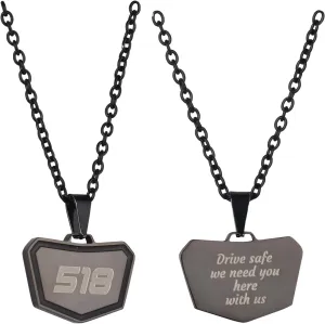 Personalized Custom Motocross Number Necklace,Dirt Bike Name Necklace Gift for Men
