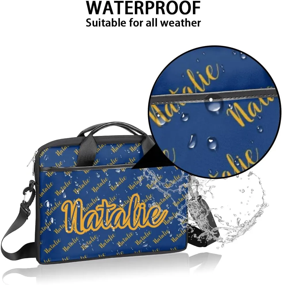 Personalized Name Laptop Bag Case Briefcases for Man Woman, Custom Computer Cases for Laptops, Tablet Shoulder Bag