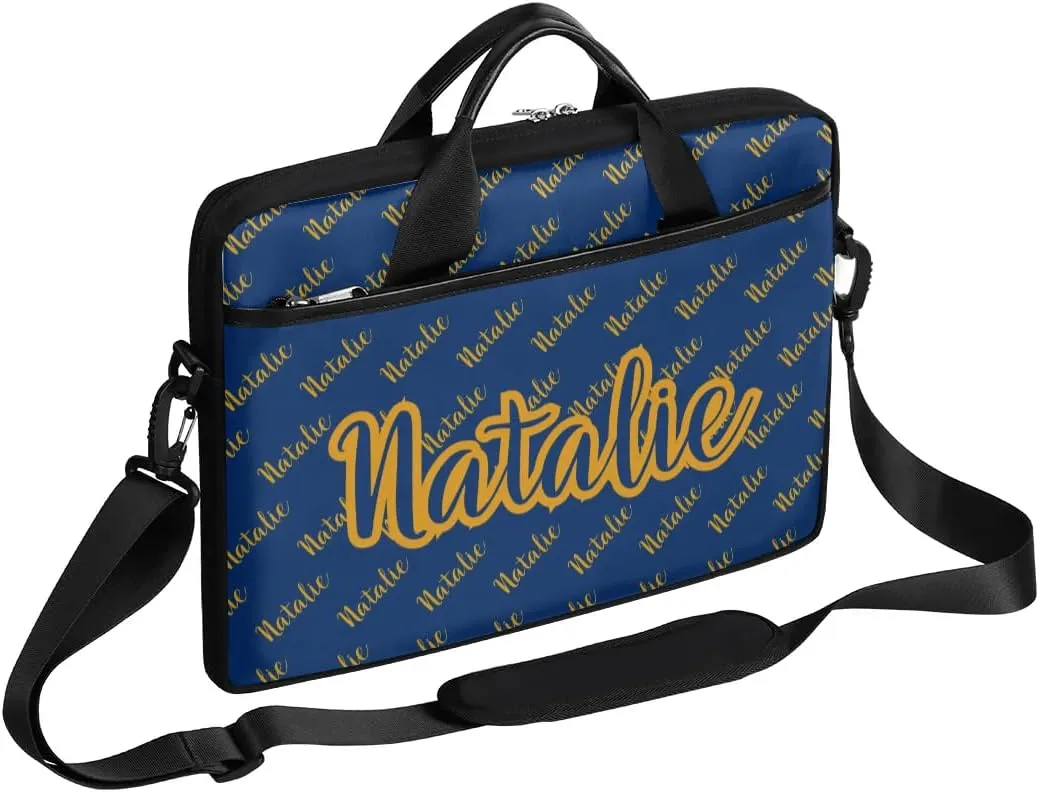 Personalized Name Laptop Bag Case Briefcases for Man Woman, Custom Computer Cases for Laptops, Tablet Shoulder Bag