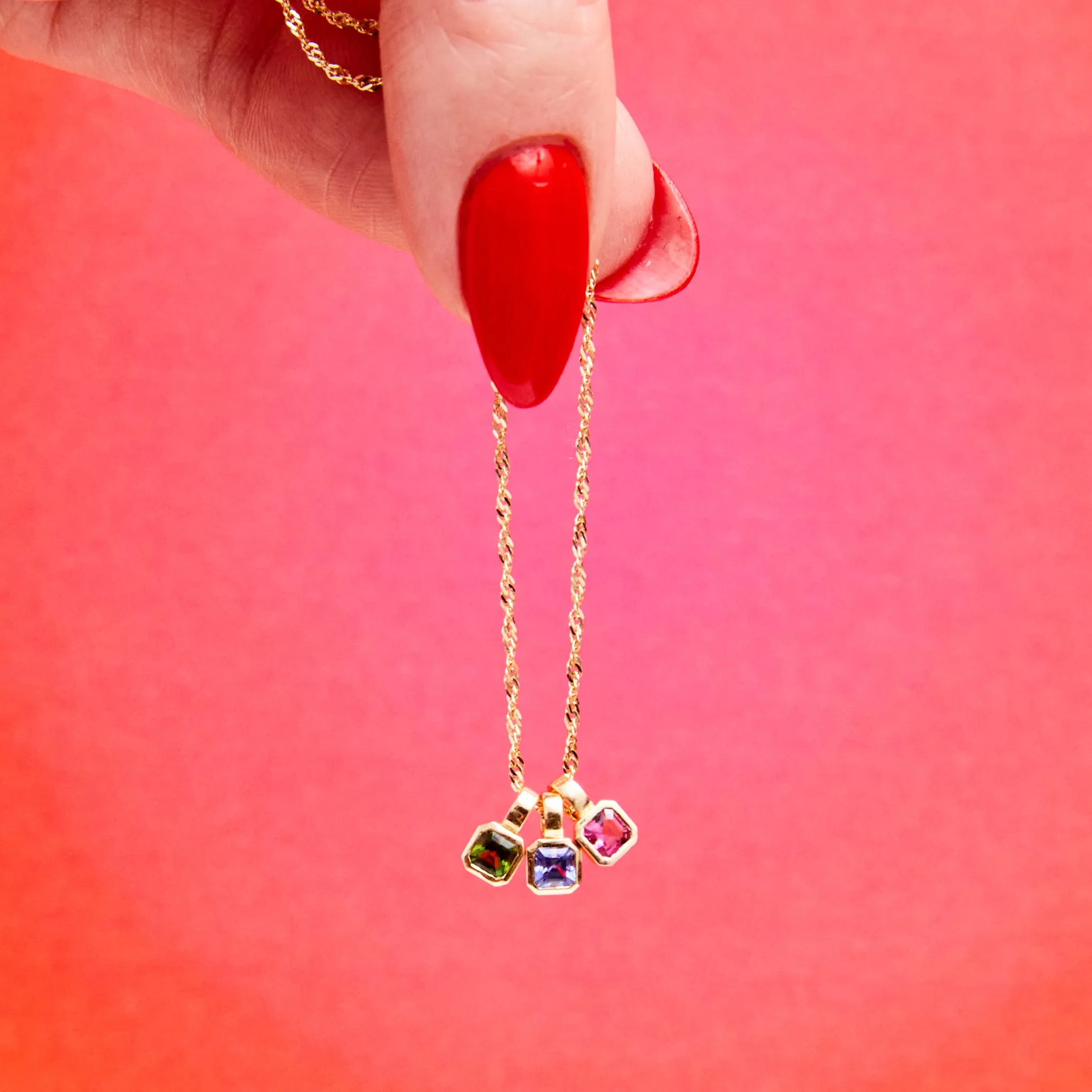 Petite Dahlia Asscher Charm