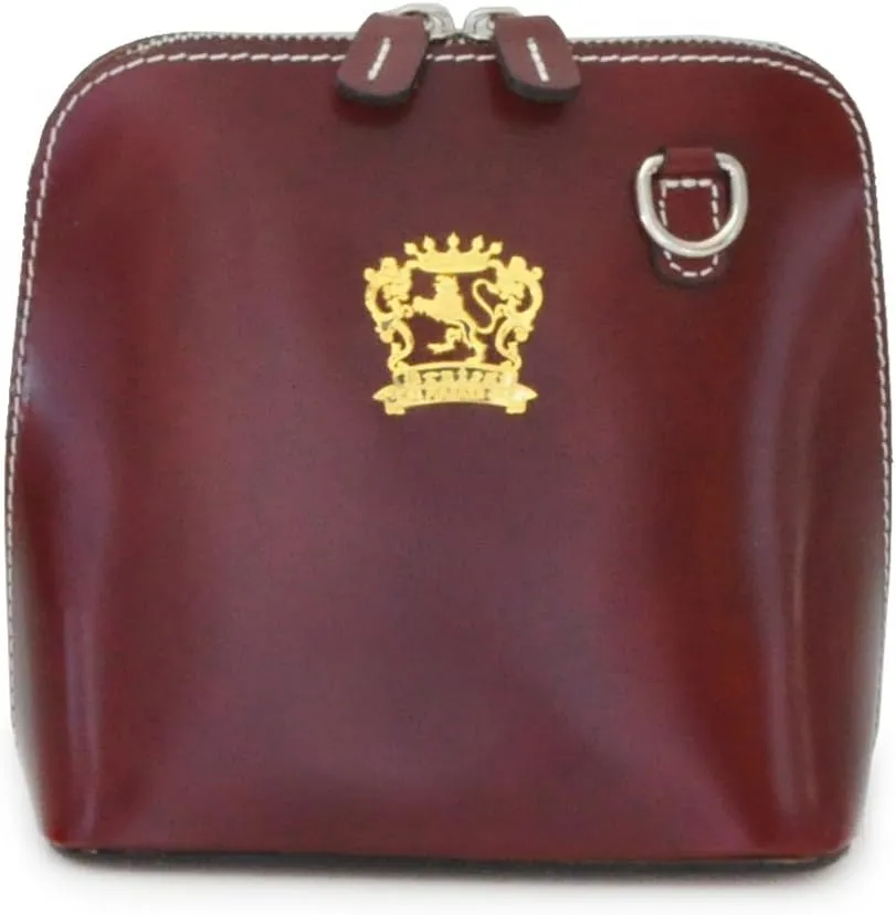 Pratesi Leather, Leather Bag for Women Volterra Radica Woman Clutches in cow leather - Radica Chianti