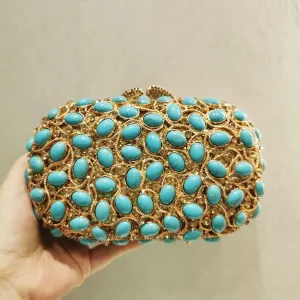 Rhinestone Clutches Crystal Dinner Gala Evening Bags Wedding Party Diamond Purses Women Bridal Stones Handbags