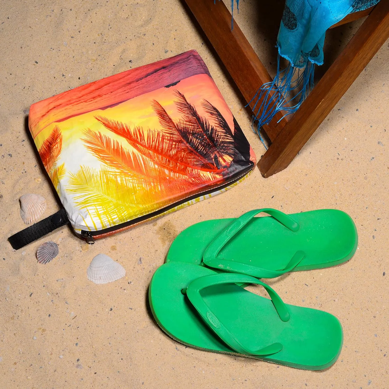 Rolling Nomad Tyvek Zippered Pouch, Wet Bikini Bag, Travel, Toiletry, Pool, Beach Essential, Waterproof, Summer Must Haves, 11.5x8.5x2 (Medium)