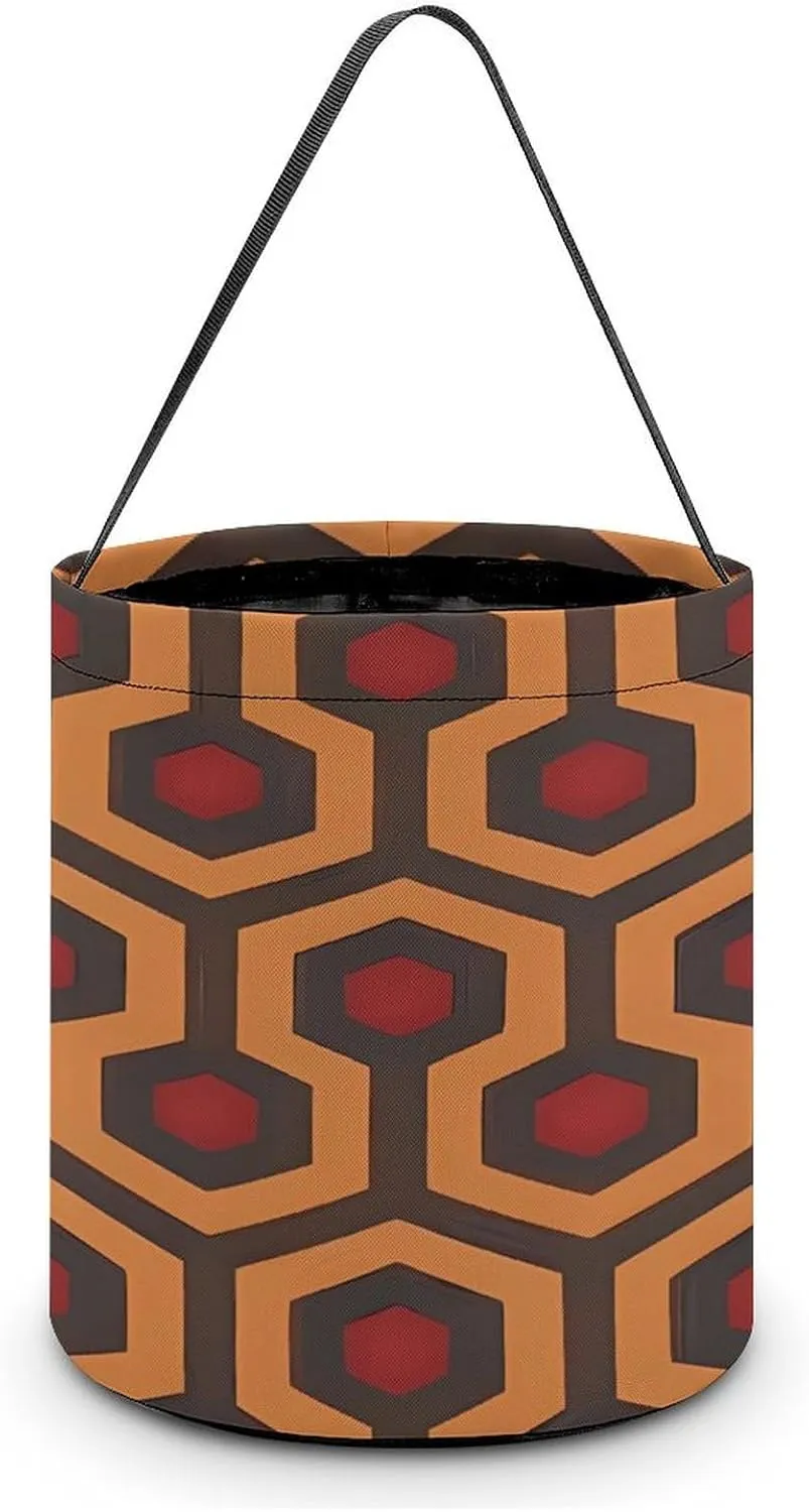 Shining Overlook Halloween Tote Candy Bag Candy Basket Candy Bucket Gift Bag for Halloween Party
