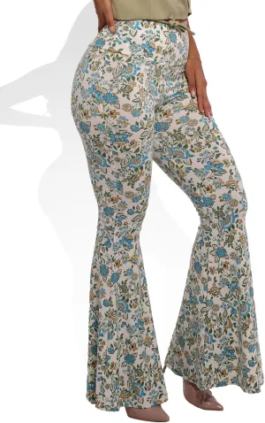 ShoSho Womens Flare Palazzo Pants Casual Boho Bell Bottoms Wide Leg Buttery Soft Bottoms