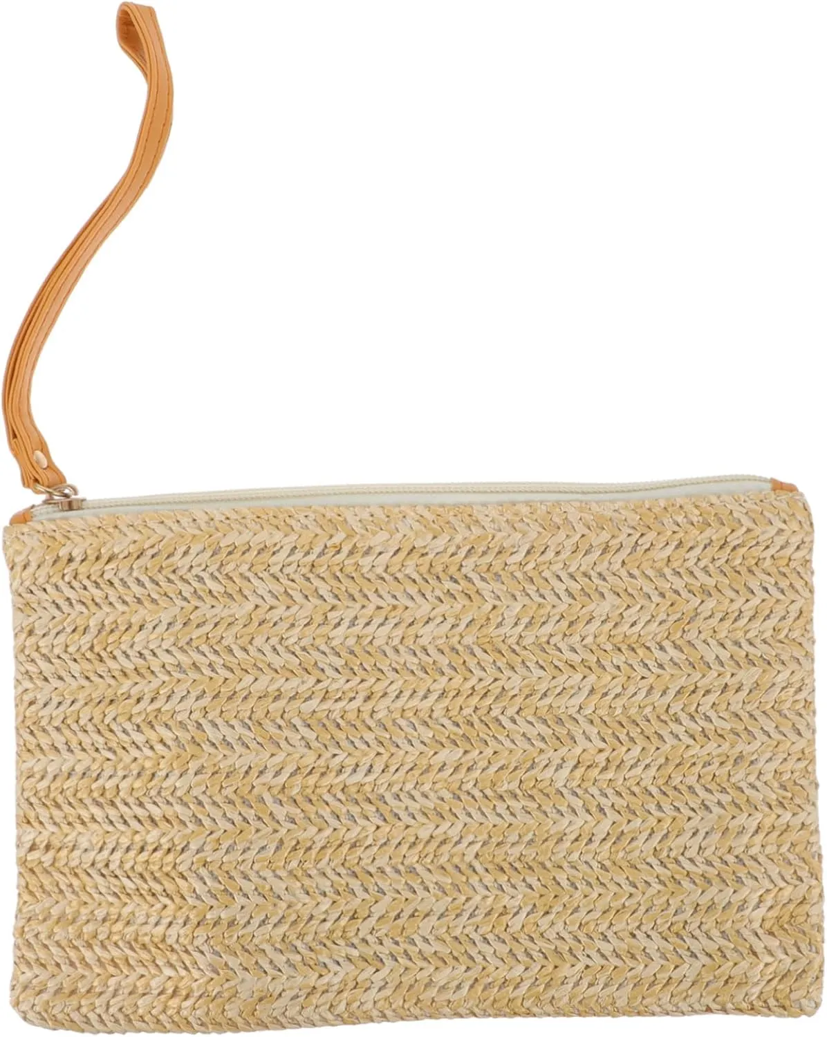 Small Straw Zipper Bag Fashion Phone Case for Lady for Wedding Party Leisure