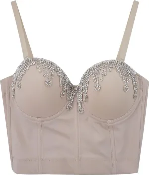 Sparkly Spring Tank Tops for Women Party Rhinestone Sequin Shiny Sleeveless Basic Blouses Sparkle Camisole Club Y2K