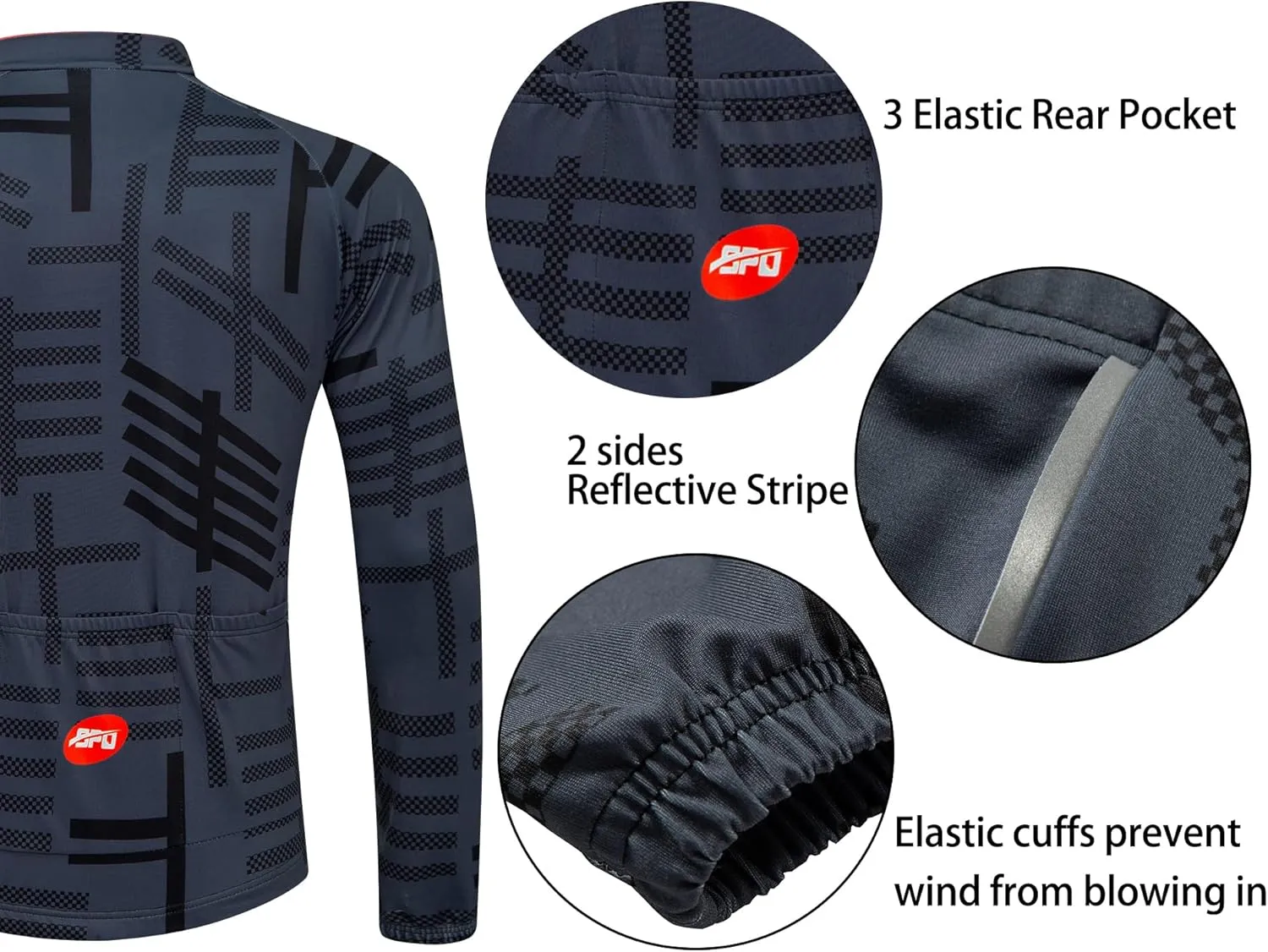 sponeed Men's Cycling Jersey Full Sleeve Riding Wear Long Sleeve T Shirts Pants