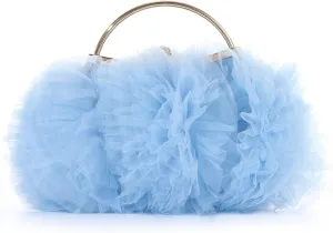 SUKUTU Women Lace Evening Handbag Floral Clutches Purse with Detachable Chain for Wedding Prom Party
