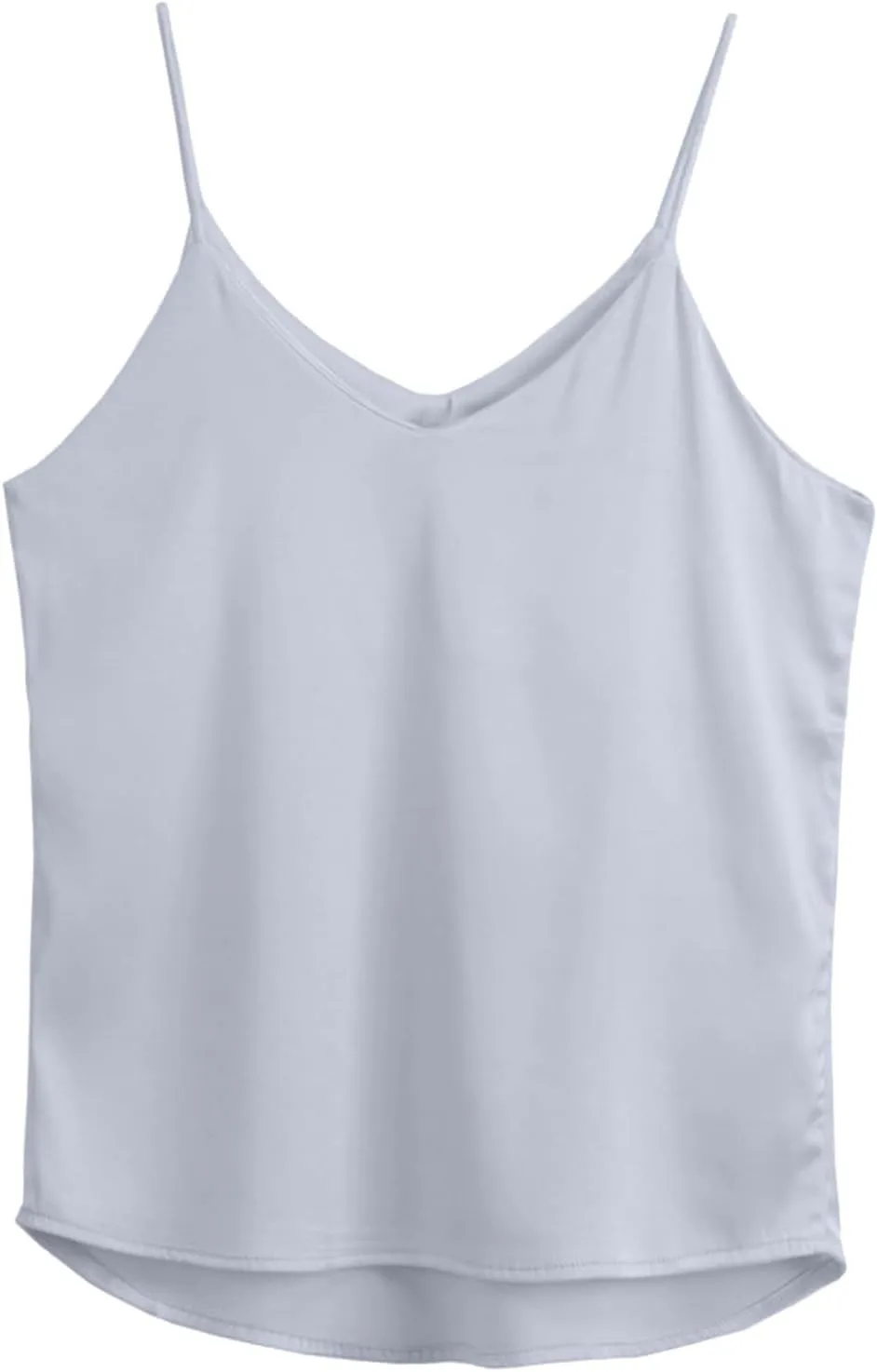 Summer V Neck Tank Tops for Women Silk Satin Summer Sleeveless Camisole Straps Top Womens Tops Dressy Casual