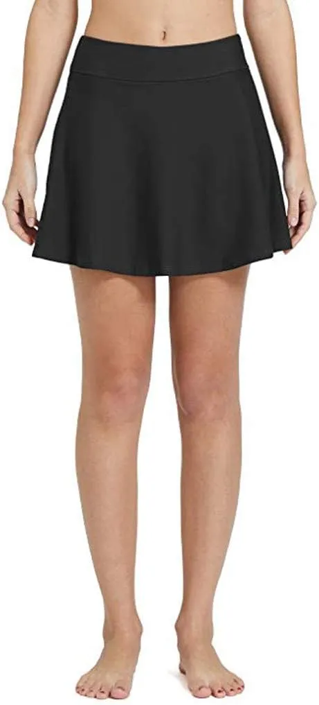 Swim Skirts for Women Swimwear High Waisted Tummy Control Skorts with Built-in Shorts Bathing Suit Bottom