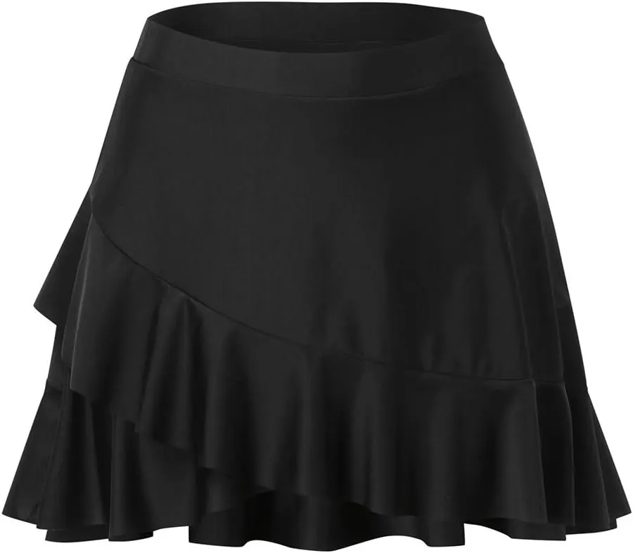 Swim Skirts for Women Swimwear High Waisted Tummy Control Skorts with Built-in Shorts Bathing Suit Bottom