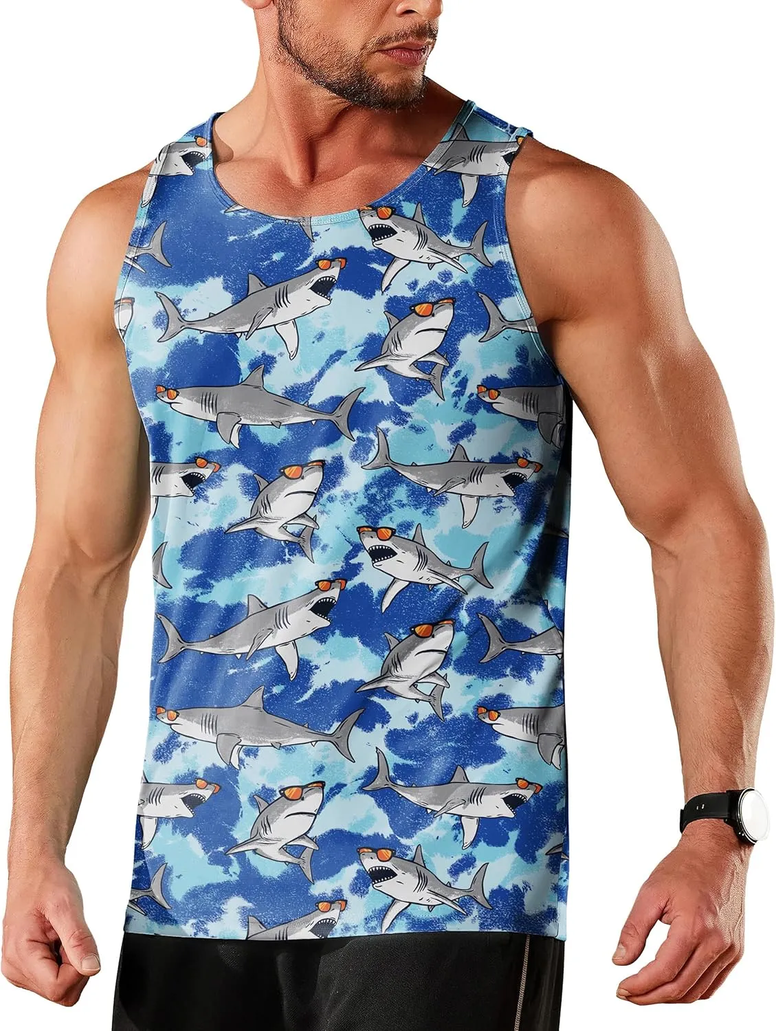 Tank Tops Men Graphic Tank Tops for Men Workout Tank Tops Summer Sleeveless Shirts for Men Sport T-Shirts