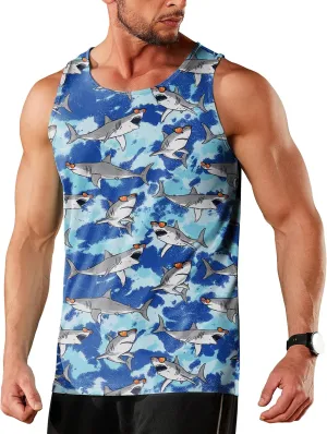 Tank Tops Men Graphic Tank Tops for Men Workout Tank Tops Summer Sleeveless Shirts for Men Sport T-Shirts