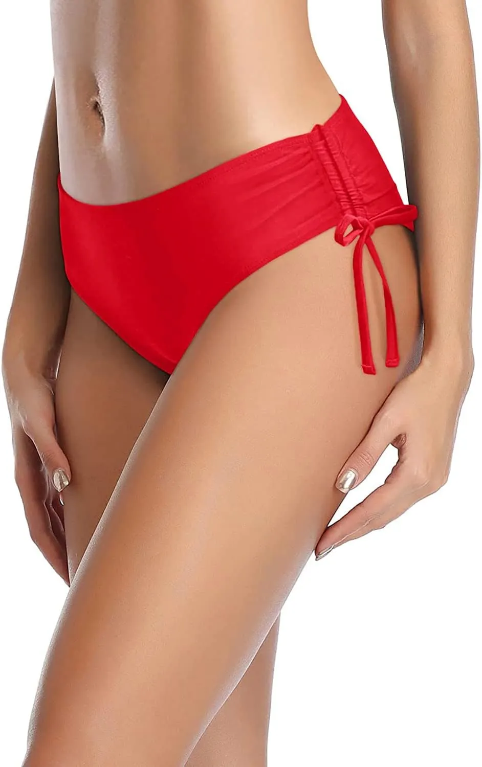 Tempt Me Women Bikini Bottoms Side Tie Adjustable Bathing Suit Swimsuit Full Coverage Swim Bottom