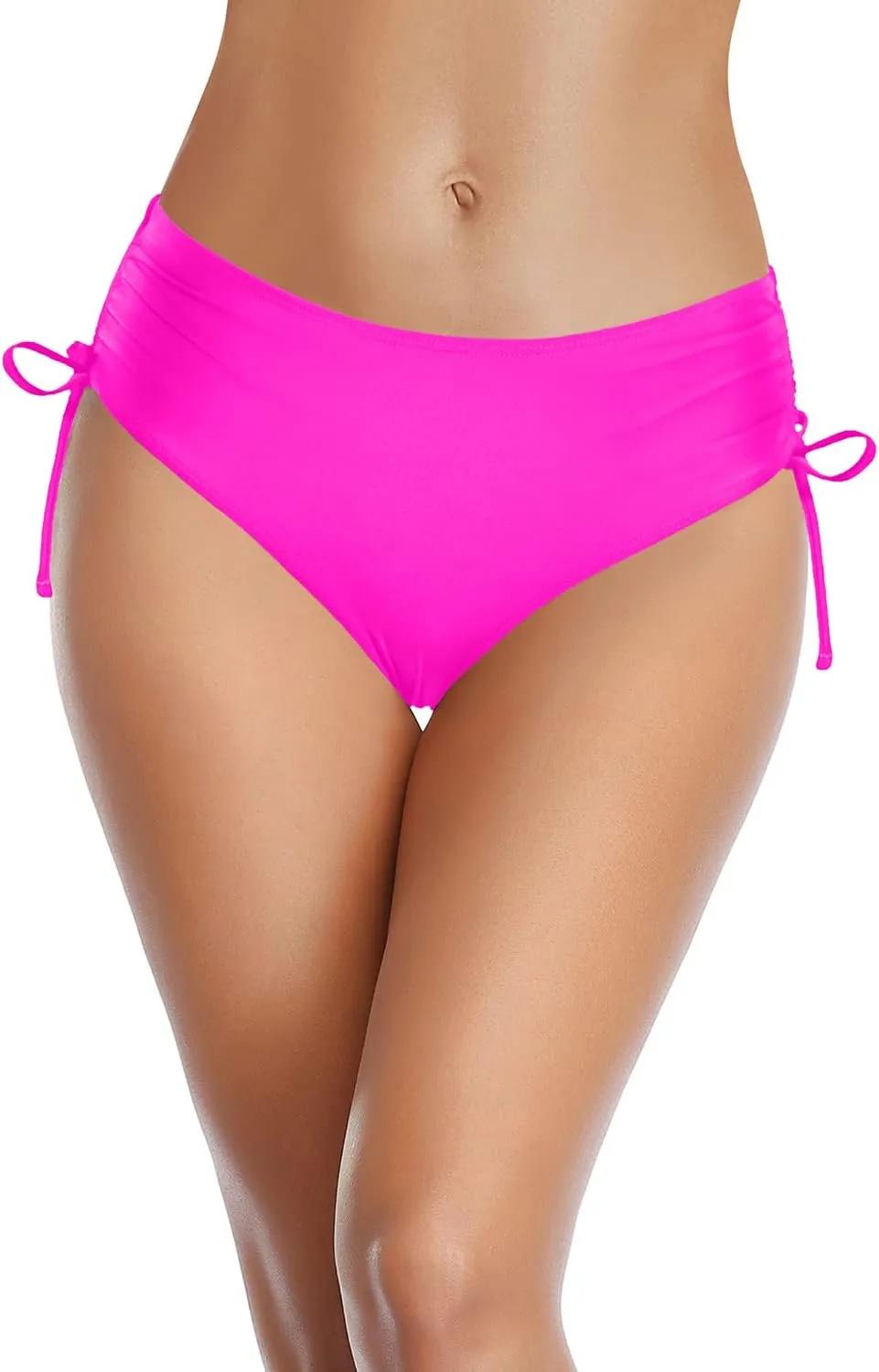 Tempt Me Women Bikini Bottoms Side Tie Adjustable Bathing Suit Swimsuit Full Coverage Swim Bottom