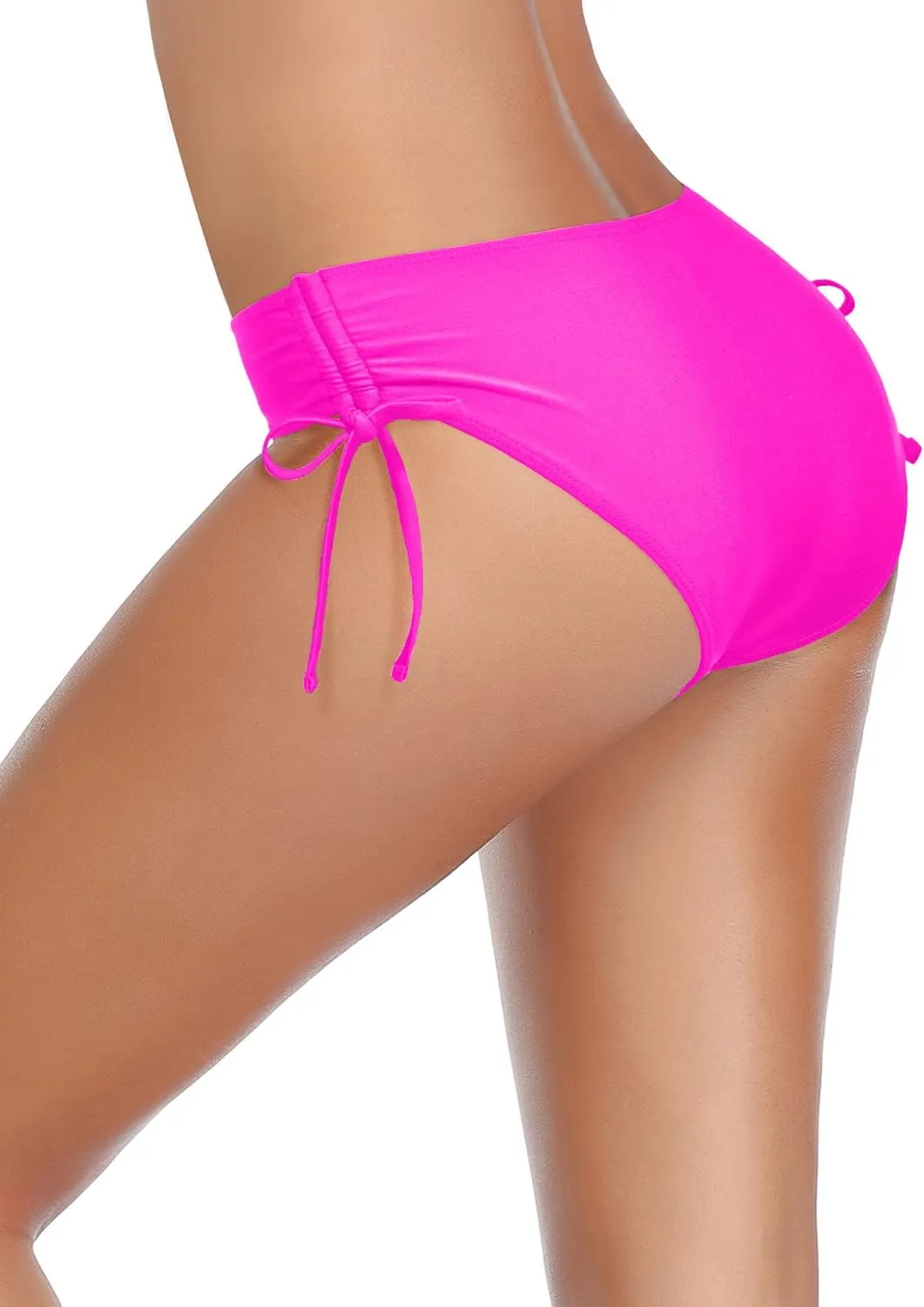 Tempt Me Women Bikini Bottoms Side Tie Adjustable Bathing Suit Swimsuit Full Coverage Swim Bottom