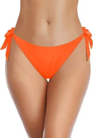 Tempt Me Women Side Tie Bikini Bottoms - String Swim Bottoms Low Rise Bathing Suit Bottoms Cheeky Coverage Swimwear 2025