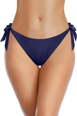 Tempt Me Women Side Tie Bikini Bottoms - String Swim Bottoms Low Rise Bathing Suit Bottoms Cheeky Coverage Swimwear 2025
