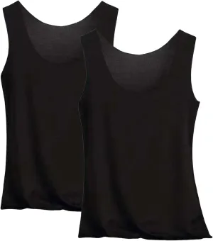 Thermal Tank Tops Women Underwear Tops Sleeveless Undershirt for Women 2 PC Camisole Base Layer Basic Top for Everyday