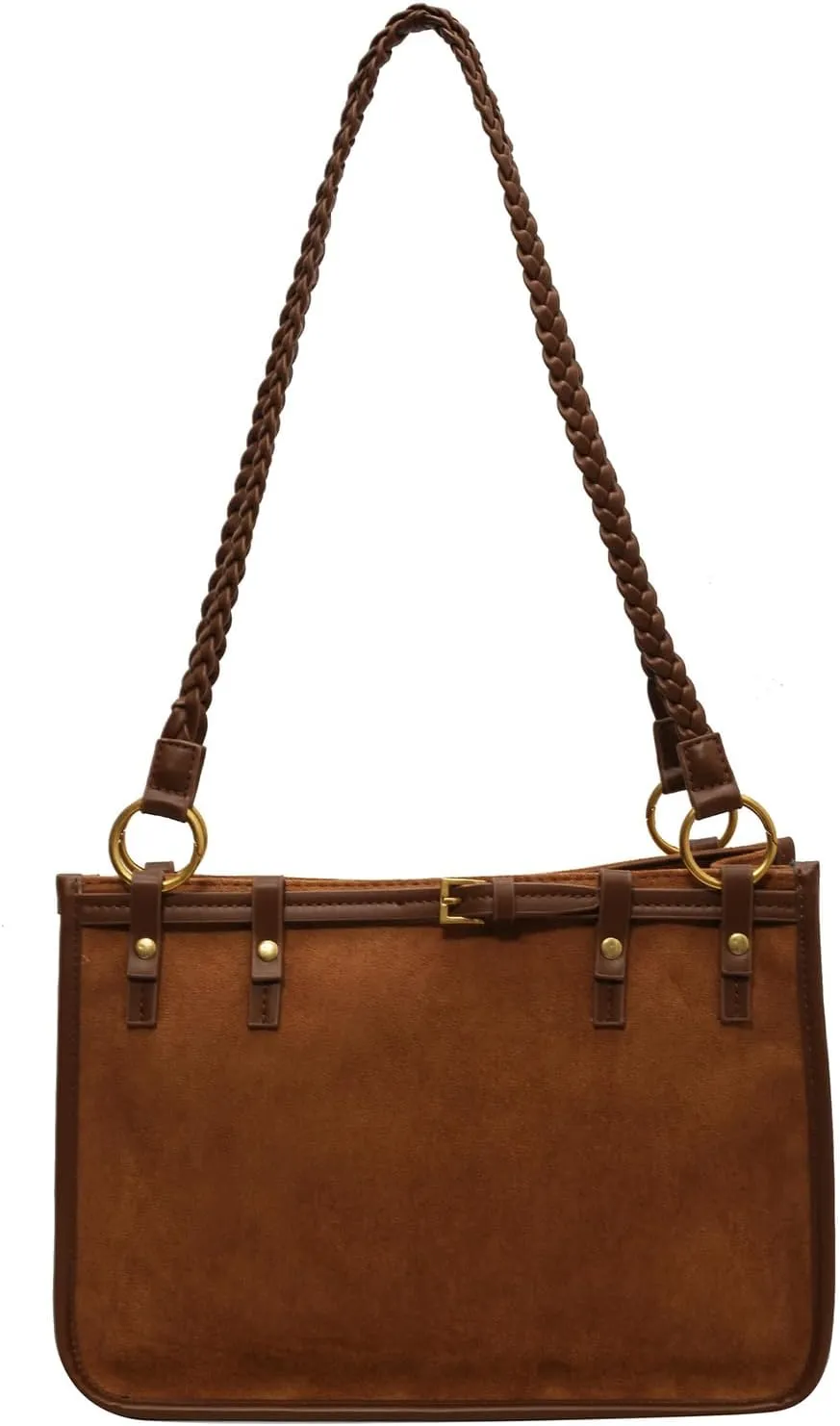 Top Handle Soft Leather Handbags for Women Vintage Casual Crossbody Shoulder Bag Fashion Elegant Tote Bag, Black, 9
