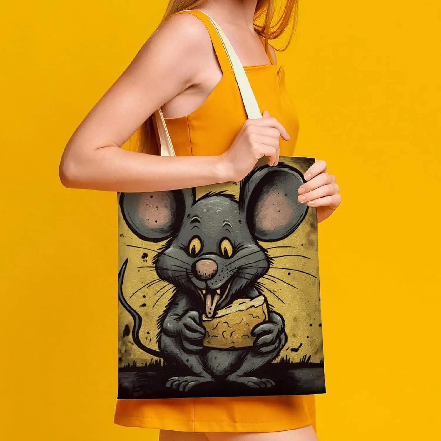 Tote Bag for Women Red Black Plate Canvas Tote Bag Handbag Crossbody Bag Shopping Bags Shoulder Bag