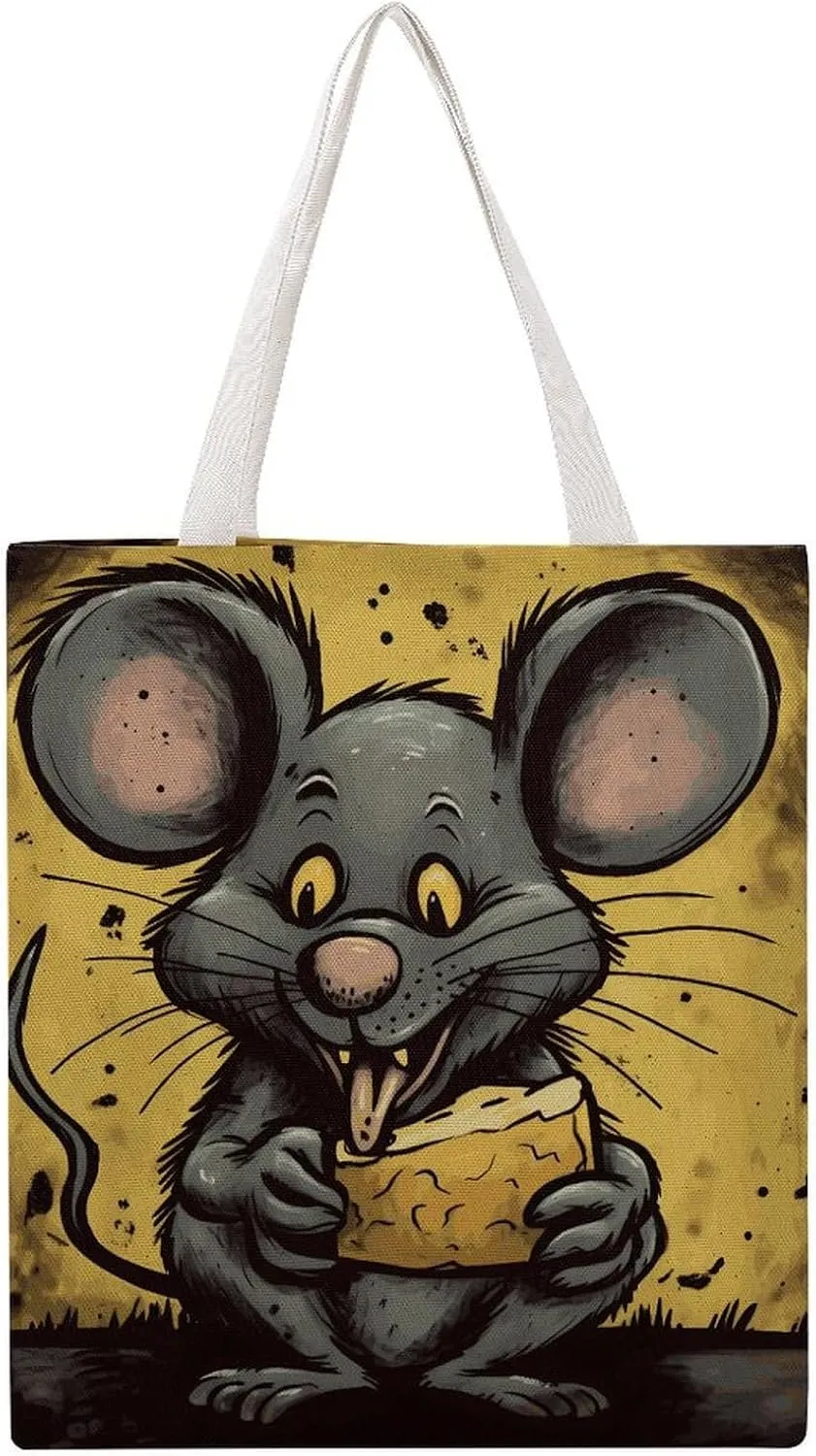 Tote Bag for Women Red Black Plate Canvas Tote Bag Handbag Crossbody Bag Shopping Bags Shoulder Bag