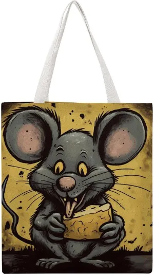 Tote Bag for Women Red Black Plate Canvas Tote Bag Handbag Crossbody Bag Shopping Bags Shoulder Bag